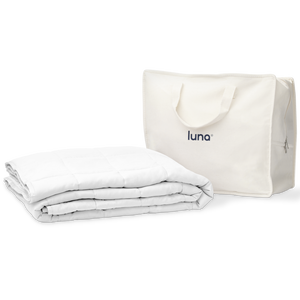 navy Luna Luxe Kids Cotton Weighted Blanket