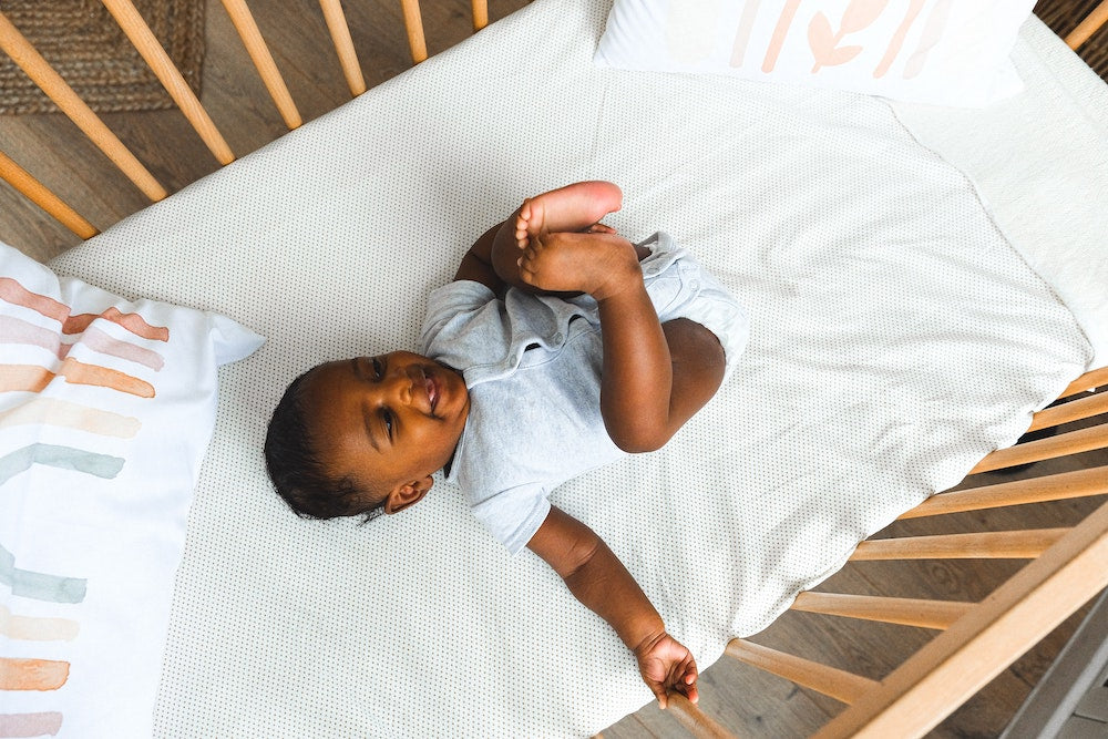 image of baby in crib