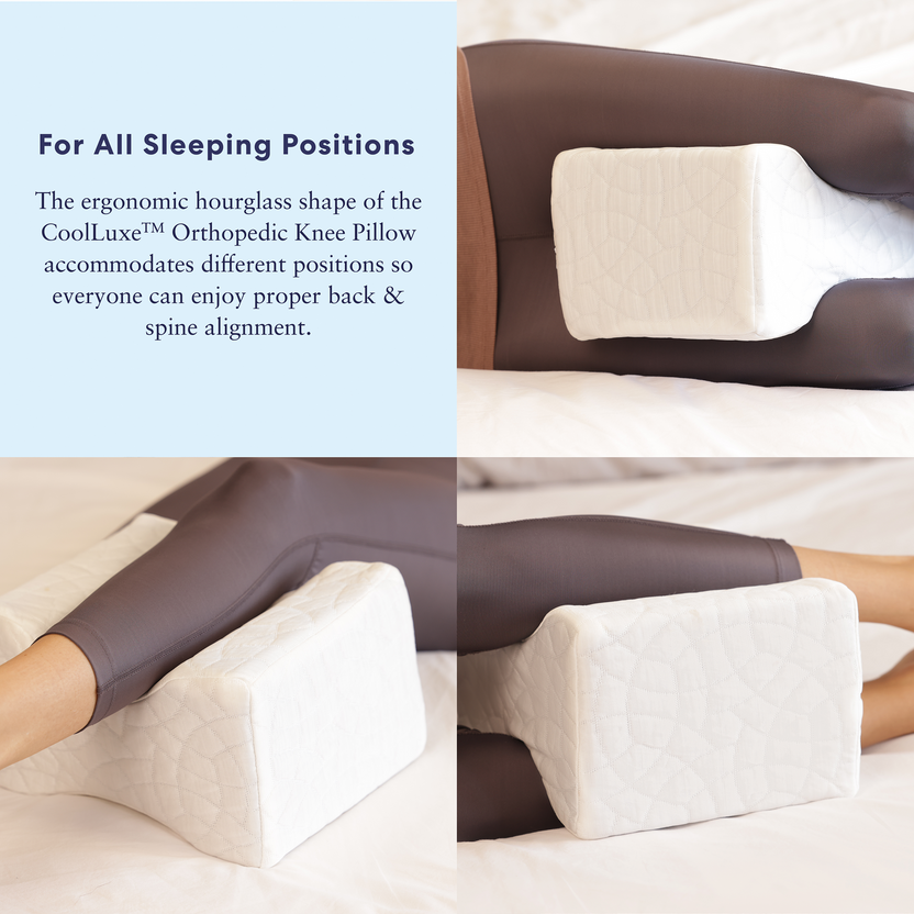 CoolLuxe™ Cooling Orthopedic Knee Pillow — Luna Luna