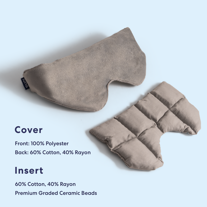 Hot/Cool Minky Fleece Weighted Eye Mask Luna