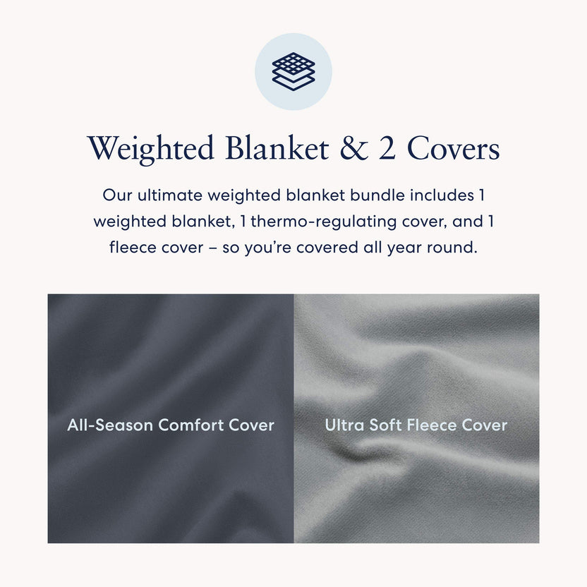 Classic Cooling Weighted Blanket and Cover Bundle Luna
