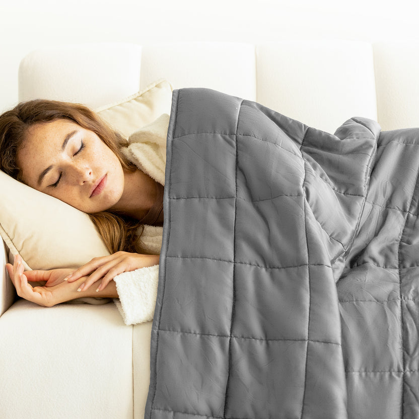 Cooling Bamboo Weighted Blanket Machine Washable Luna Luna