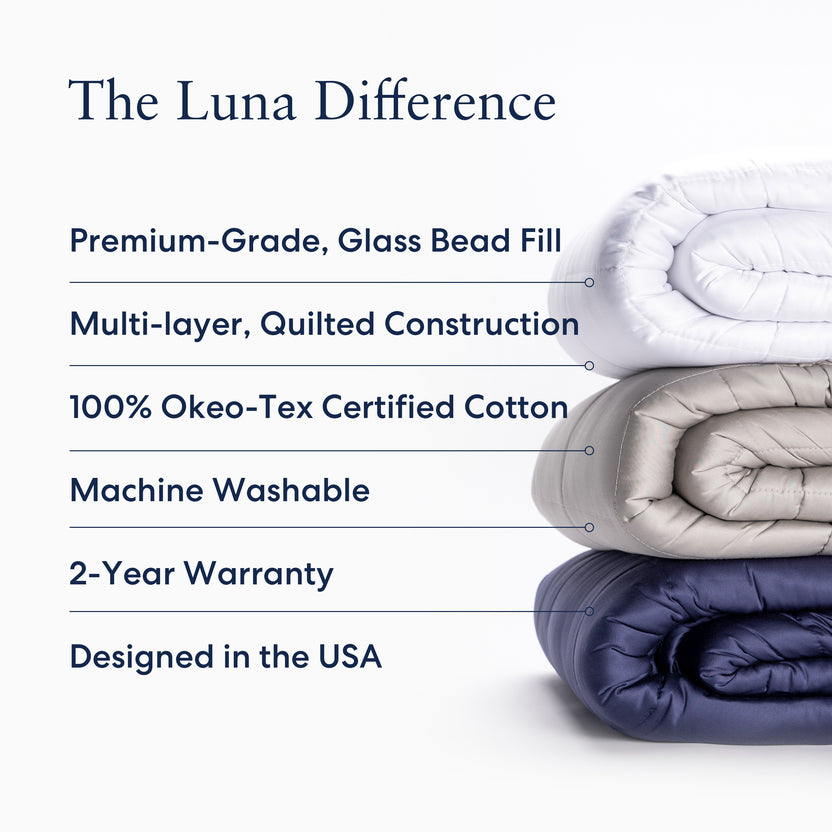 Cotton Weighted Blanket Machine Washable Luna Luna
